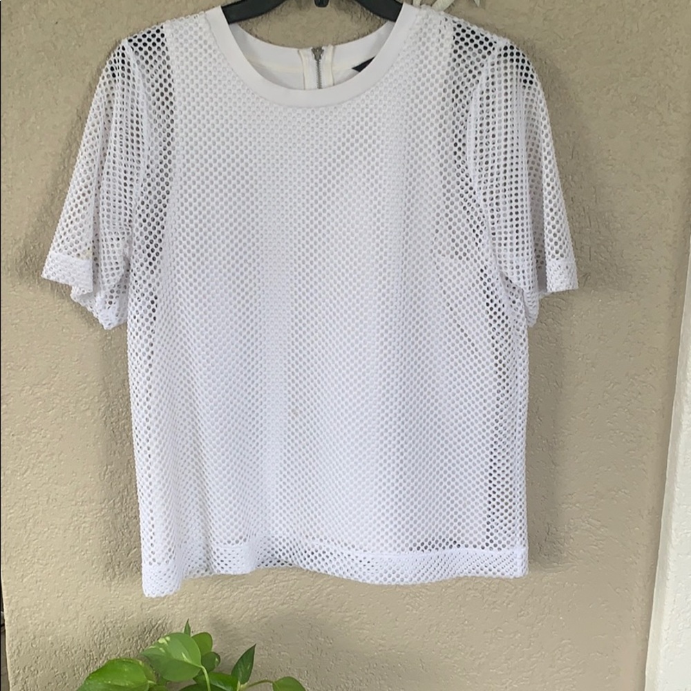 White banana republic blouse